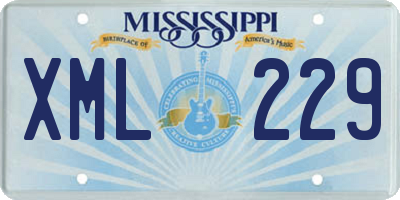 MS license plate XML229