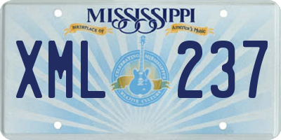 MS license plate XML237