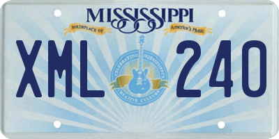 MS license plate XML240