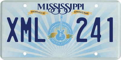 MS license plate XML241