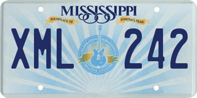 MS license plate XML242