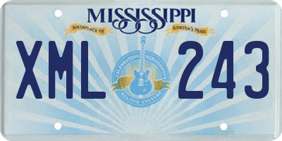 MS license plate XML243