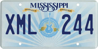 MS license plate XML244