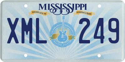 MS license plate XML249