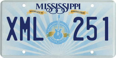 MS license plate XML251