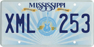 MS license plate XML253