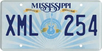 MS license plate XML254