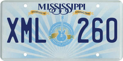 MS license plate XML260