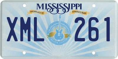 MS license plate XML261