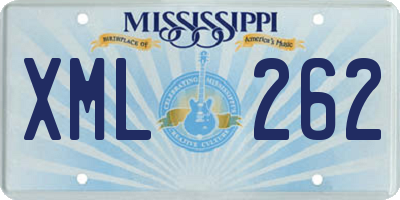 MS license plate XML262
