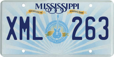 MS license plate XML263