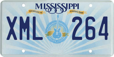 MS license plate XML264