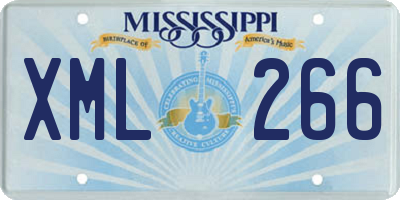MS license plate XML266