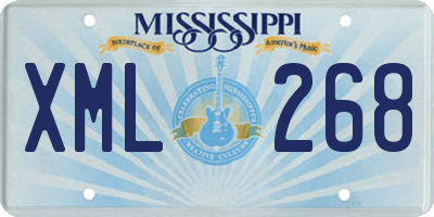 MS license plate XML268