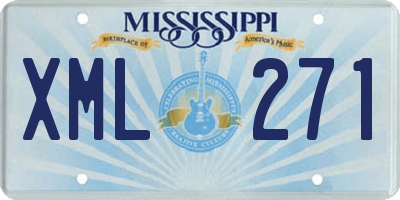MS license plate XML271