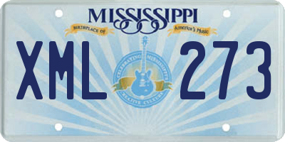 MS license plate XML273