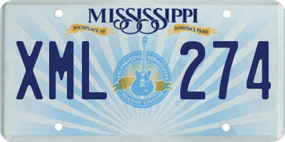 MS license plate XML274
