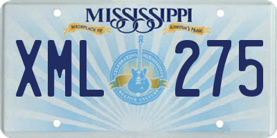MS license plate XML275