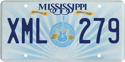 MS license plate XML279