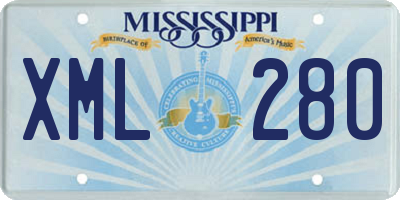 MS license plate XML280