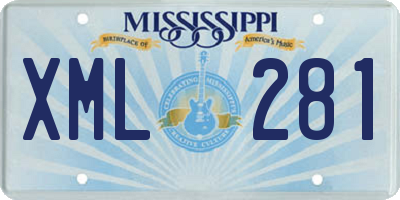 MS license plate XML281