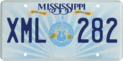 MS license plate XML282