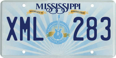 MS license plate XML283