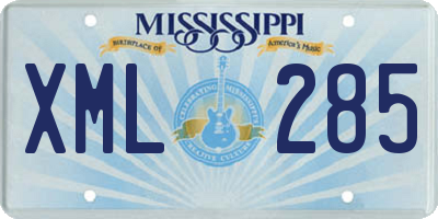 MS license plate XML285