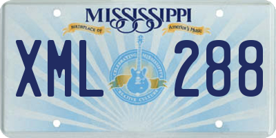 MS license plate XML288