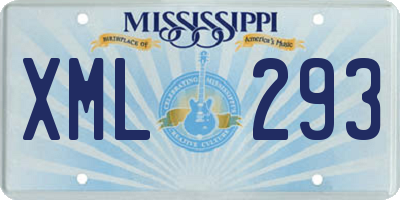MS license plate XML293