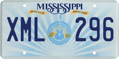 MS license plate XML296