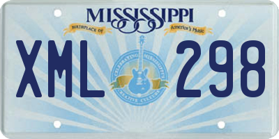 MS license plate XML298