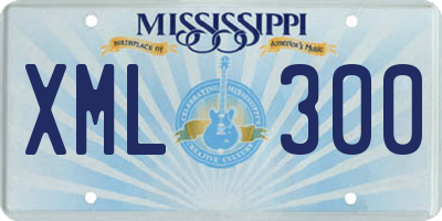 MS license plate XML300