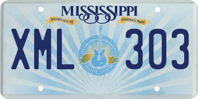 MS license plate XML303