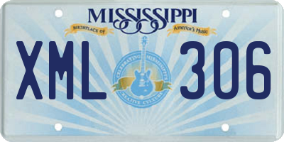 MS license plate XML306