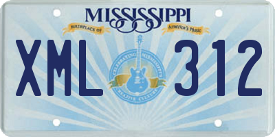 MS license plate XML312