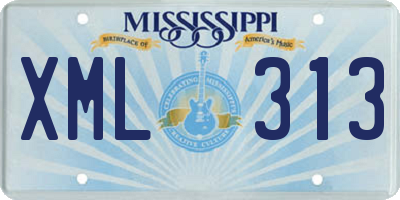 MS license plate XML313