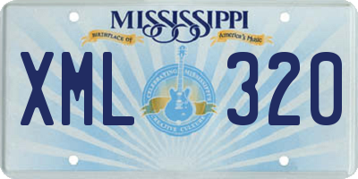 MS license plate XML320
