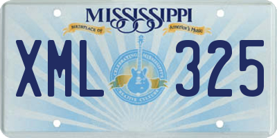 MS license plate XML325
