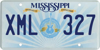 MS license plate XML327