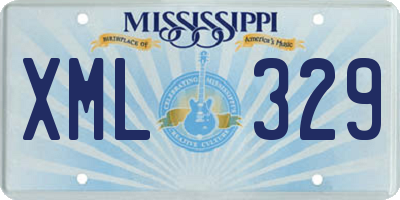 MS license plate XML329
