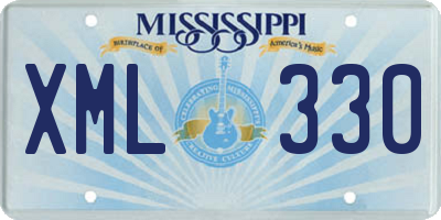 MS license plate XML330