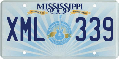 MS license plate XML339
