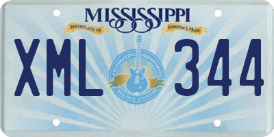 MS license plate XML344