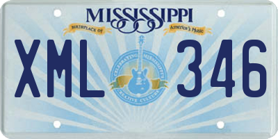 MS license plate XML346