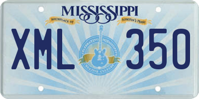 MS license plate XML350