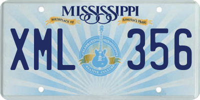 MS license plate XML356