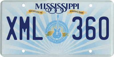 MS license plate XML360
