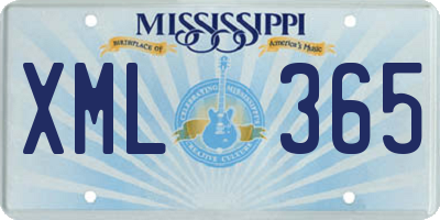 MS license plate XML365