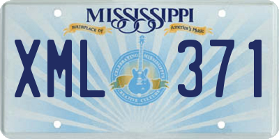 MS license plate XML371